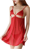 Open Bust Transparent Babydoll Sleepwear Sexy Lingerie