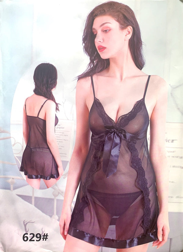 Honeymoon Short Romantic Nighty For Women - 629