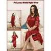 This Elegant Sale 1-Piece Gown Night wear is a black floor-length gown designed for both style and comfort.