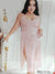 Seduluxe Sexy Side High Slit Lace Patchwork Long Nightgown For Women