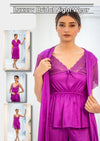 PREMIUM QUALITY .HIGH QUALITY GSM USE. 3 PIECE NIGHTWEAR . 7 COLOURS .Stuff=SILK FREE SIZE28 TO 38 BREAST SIZE EASILY WEAR.