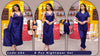 Romantic Nightwear - 6Pcs Bridal Nighty Sets - Long Nighty with Gown & Sexy Pajama Set
