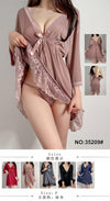 Two-piece women's nightwear and lingerie set designed for comfort, loungewear, and bridal collections.