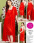 2 Piece Women's Top Relaxing Soft Silk Sleepwear (NN-252-Red)
