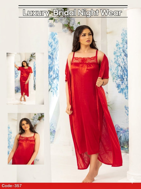 PREMIUM QUALITY .HIGH QUALITY GSM USE. 2 PIECE NIGHTWEAR . 4 COLOURS .Stuff=SILK FREE SIZE28 TO 38 BREAST SIZE EASILY WEAR