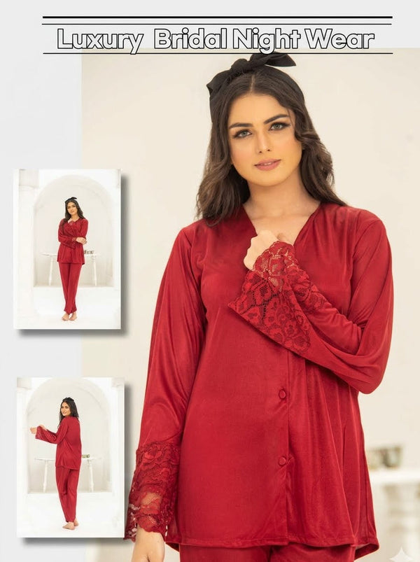 PREMIUM QUALITY .HIGH QUALITY GSM USE. 2 PIECE NIGHTWEAR . TROUSER SHIRT 7 COLOURS .Stuff=SILK FREE SIZE28 TO 38 BREAST SIZE EASILY WEAR