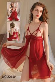 Elegant net bold Western-style nighty
