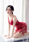 Women's Sexy Lace Lingerie Set Underwear Babydoll Nightdress Sleepwear Nightwear