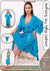 Blue Silk Lace Nightgown Set 2 Pcs V-Neck