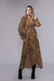 Leopard Print Midi Wrap Dress