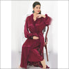 Maroon - FL-471 - Flourish Nightwear