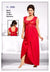 Maroon Stylish FL-0086 - Bridal Nighty Set Collection
