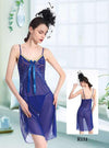 Pack Of 2 See Through Short Nighty- Blue & Pink