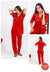 Nighty Suit For Ladies 2 Pc Plain Silk Shirt And Short Night Suit For Women And Girls