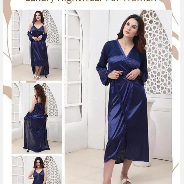 Roses Luxury 2-Piece Gown Nightwear Set - Code 120