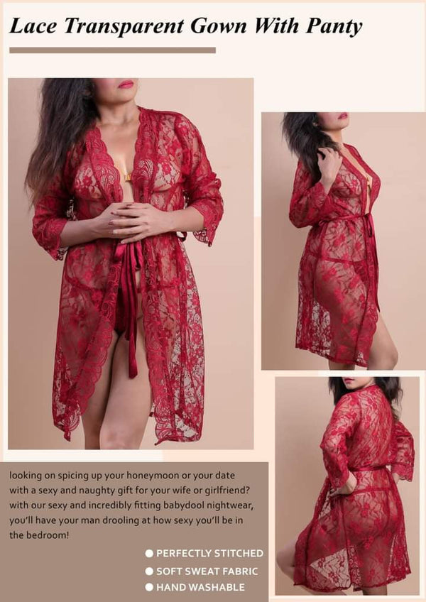 2 PCS Nighty net gown & Painty