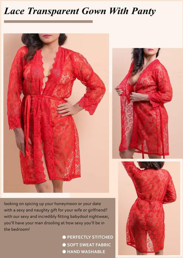2 PCS Nighty net gown & Painty