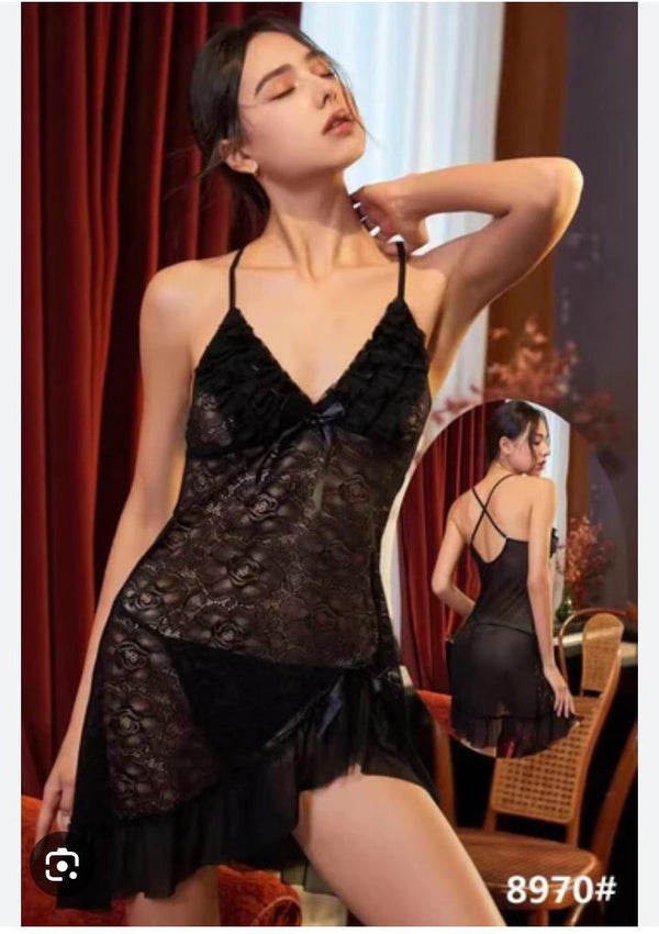 Sexy Night Dress for Women Honeymoon | Lingerie for Women Fantasy Hot | Babydoll Dress Women Sexy | Hot Nighty for Women with Lace Design