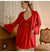 Nightgown,full sleeve women's satin lace patchwork hollow out sexy robe gown sets nightdress bathrobe nighties