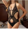 Black Lace Bow Bodysuit