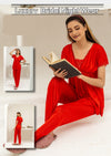 PREMIUM QUALITY .HIGH QUALITY GSM USE. 2 PIECE NIGHTWEAR . TROUSER SHIRT 7 COLOURS .Stuff=SILK FREE SIZE28 TO 38 BREAST SIZE EASILY WEAR.