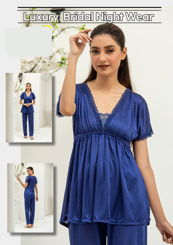 PREMIUM QUALITY .HIGH QUALITY GSM USE. 2 PIECE NIGHTWEAR . TROUSER SHIRT 7 COLOURS .Stuff=SILK FREE SIZE28 TO 38 BREAST SIZE EASILY WEAR.