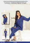 PREMIUM QUALITY .HIGH QUALITY GSM USE. 2 PIECE NIGHTWEAR . TROUSER SHIRT 7 COLOURS .Stuff=SILK FREE SIZE28 TO 38 BREAST SIZE EASILY WEAR.
