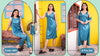 Romantic Nightwear - 6Pcs Bridal Nighty Sets - Long Nighty with Gown & Sexy Pajama Set