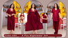Romantic Nightwear - 6Pcs Bridal Nighty Sets - Long Nighty with Gown & Sexy Pajama Set