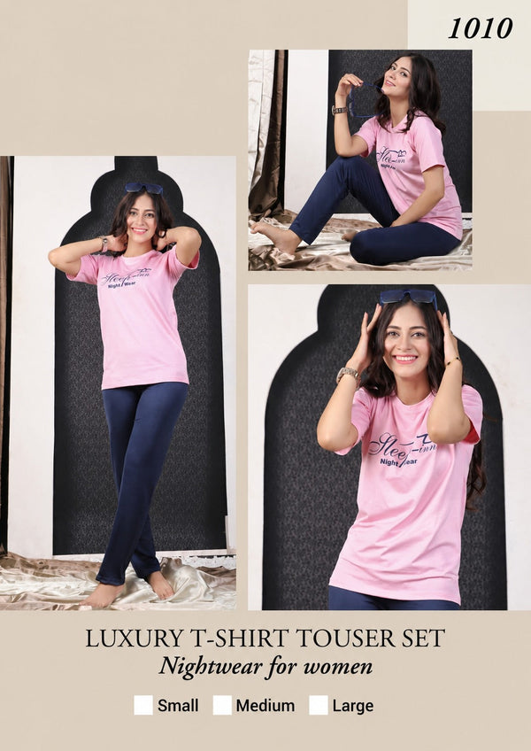 2 Pieces Ladies Trouser/Shirt- Premium Quality (Size Small-Medium-Large) 8 Designs Available