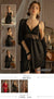 Women's 2-Piece Lace-Trim Silk Satin Nightgown and Robe Set.