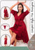 New 3 PCS Short Gown Nighty Set