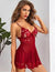Women's V-Neck Lace Babydoll Lingerie Nightdress.