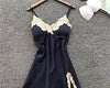 Elegant V-Neck Silk-Look Night Dress for Women