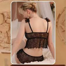 FLORAL LACE LINGERIE SET WITH SHORT