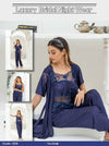 PREMIUM QUALITY . HIGH QUALITY GSM USE. 3 PIECE NIGHTWEAR . 4 COLOURS . Stuff=SILK FREE SIZE 28 TO 38 BREAST SIZE EASILY WEAR.