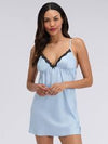 Light blue lingerie nightdress or baby doll chemise designed for comfort and sleepwear