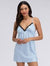 Light blue lingerie nightdress or baby doll chemise designed for comfort and sleepwear