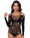 Basic Full Sleeves Body Suit Glittery Lingerie