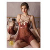 Sleeveless Lace Mesh Baby doll Nighty.