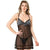 Sheer Black Lace Baby Doll Lingerie Nighty Set.