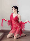 Women's Sexy Lace Lingerie Set Underwear Babydoll Nightdress Sleepwear Nightwear