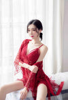Women's Sexy Lace Lingerie Set Underwear Babydoll Nightdress Sleepwear Nightwear