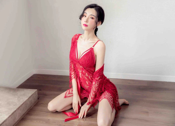 Women's Sexy Lace Lingerie Set Underwear Babydoll Nightdress Sleepwear Nightwear