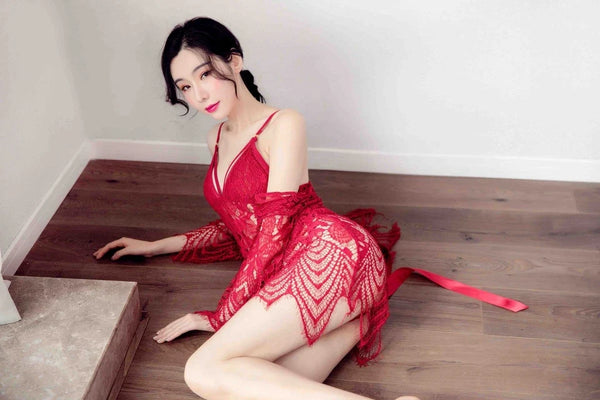 Women's Sexy Lace Lingerie Set Underwear Babydoll Nightdress Sleepwear Nightwear